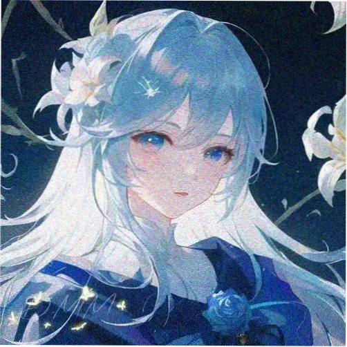 雨幕伞下 动漫男生头像 素材